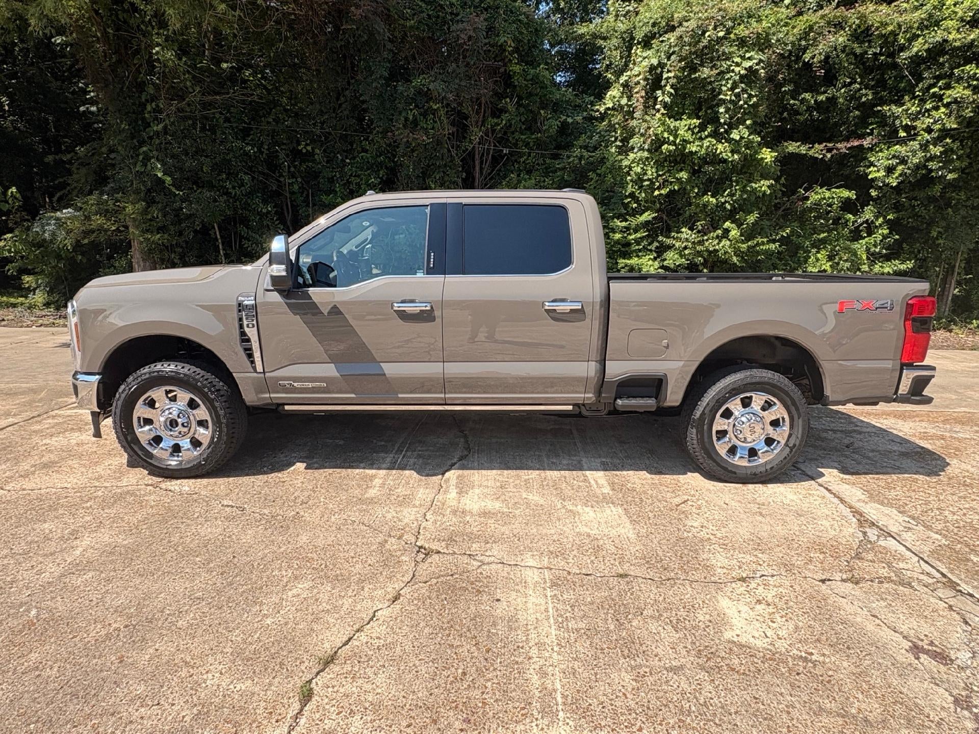 2026 Ford Super Duty F-250 King Ranch in Marsh Gray — front three-quarter view